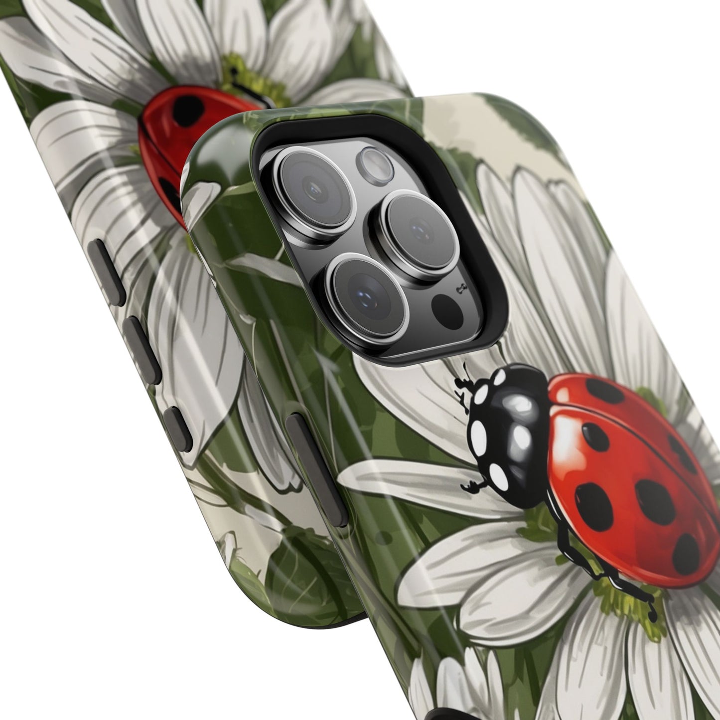 Ladybug & Daisy Garden Charm - MagSafe iPhone Case