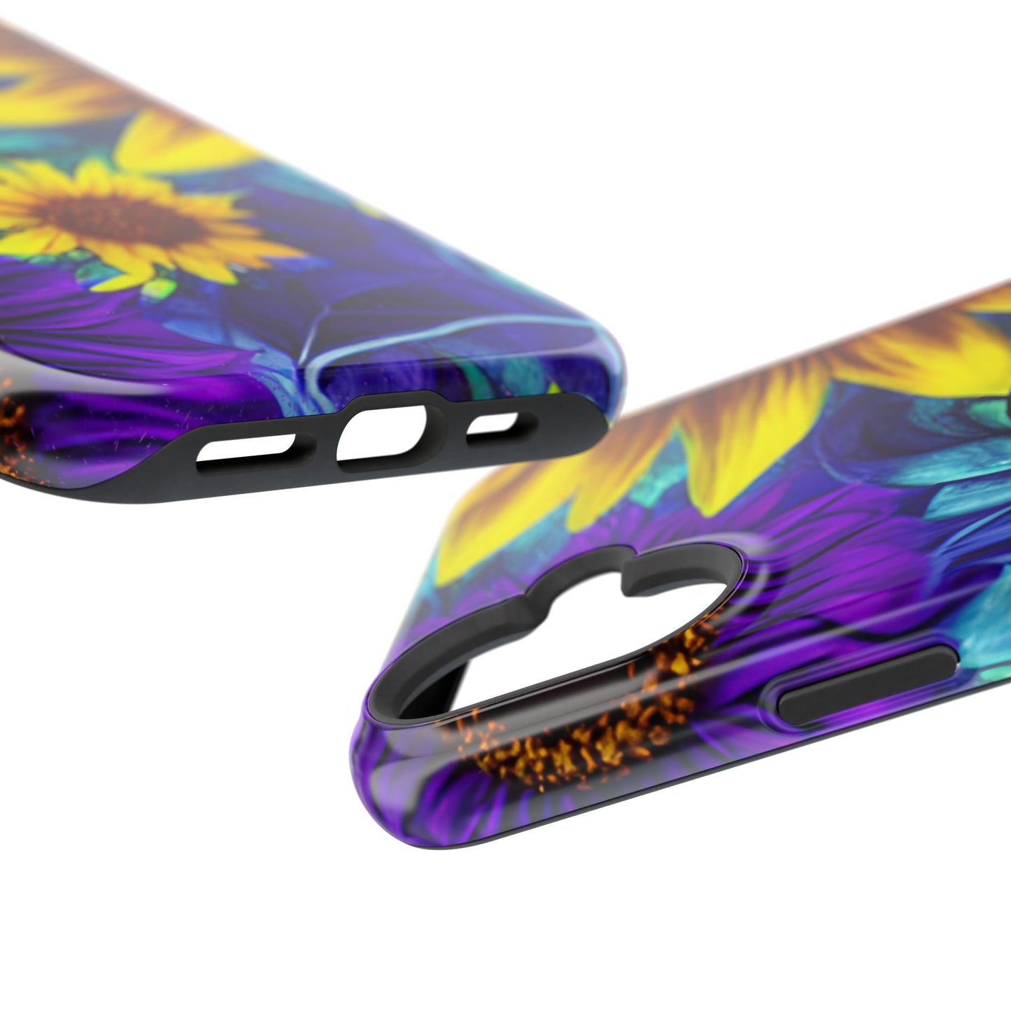 Purple & Gold Sunflower Dream - MagSafe iPhone Series Case