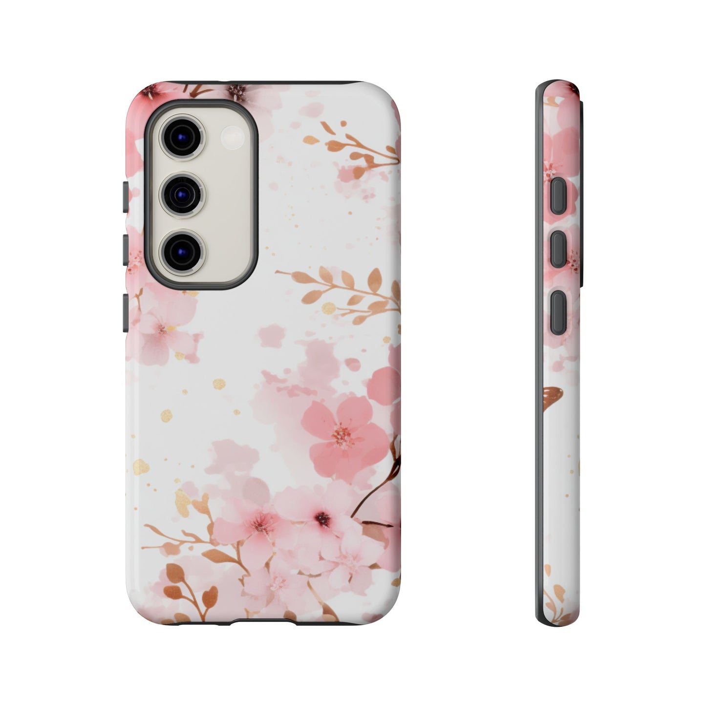 Soft Pink Cherry Blossom Samsung Galaxy Case – Elegant Floral Design