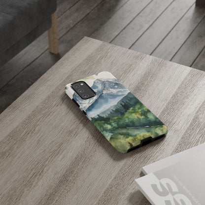 Watercolor Alpine Mountainscape - Samsung Galaxy Case