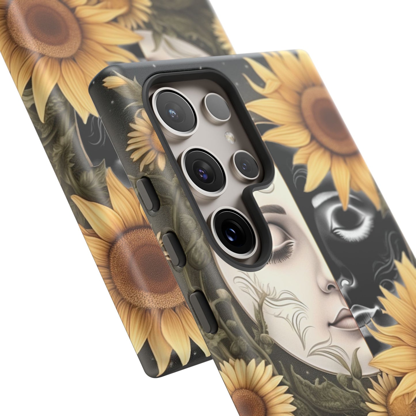 Sunflower Moon and Stars Samsung Galaxy Case – Ethereal Art Design