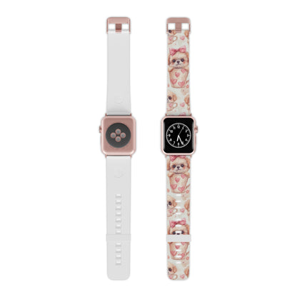 Adorable Puppy in Teacup Apple Watch Band