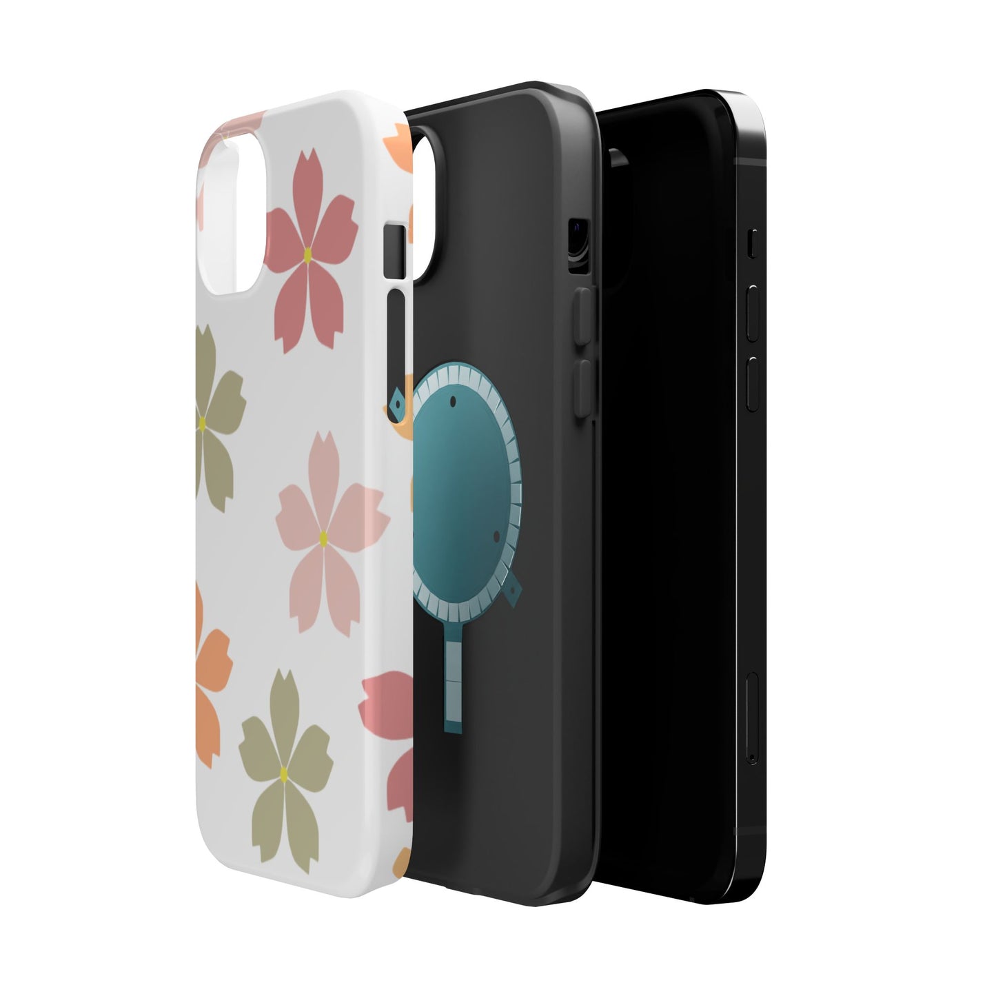 Pastel Sakura Blossom Tough MagSafe iPhone Case – Durable Design with Soft Matte Finish