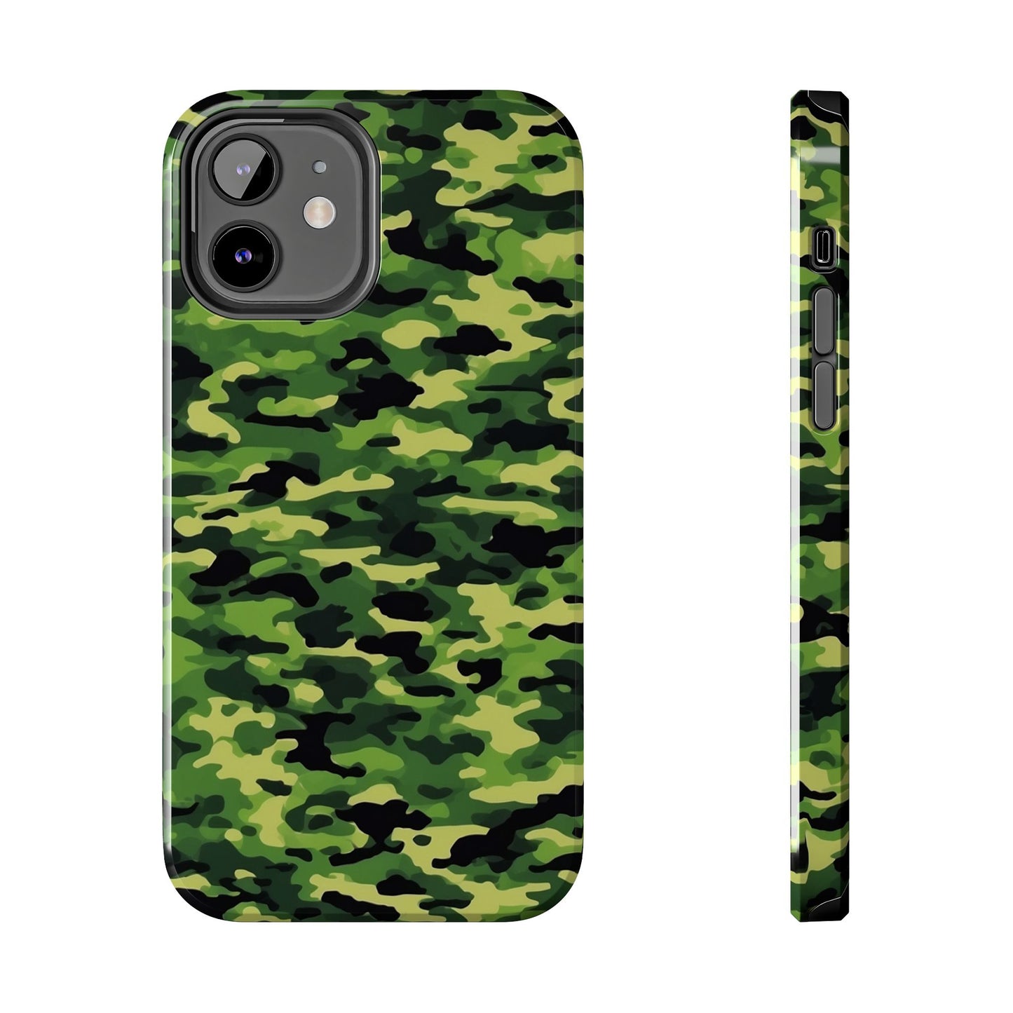 Green Woodland Camouflage – iPhone Case, Sleek and Durable Design