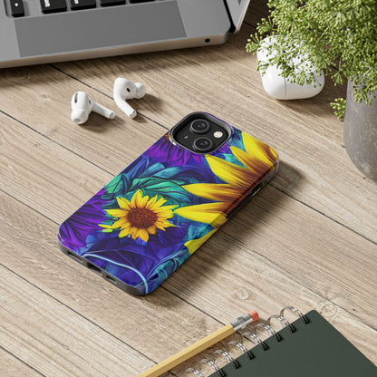 Purple & Gold Sunflower Dream - iPhone Series Case