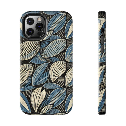 Botanical Leaf Pattern iPhone Case - Nature-Inspired Protective Cover