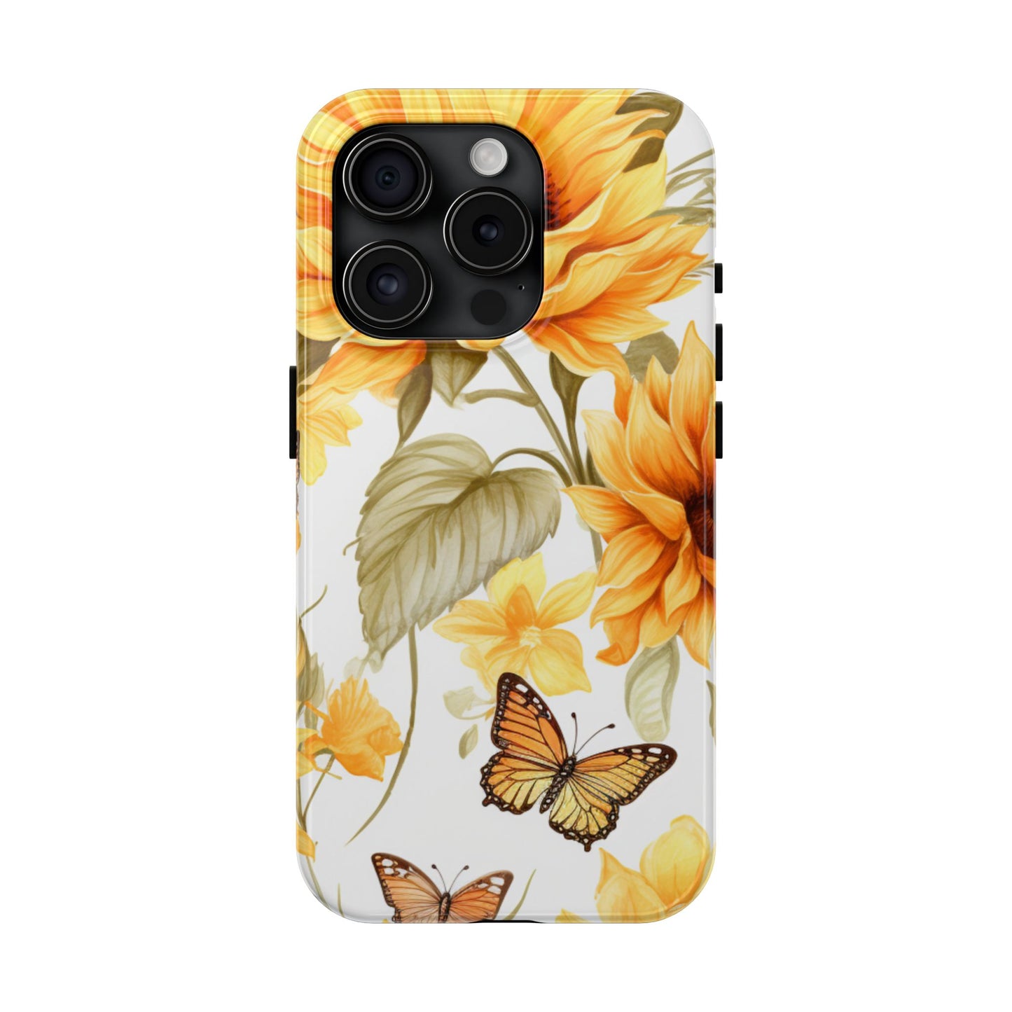 Sunflower & Butterfly Bliss - iPhone Series Case