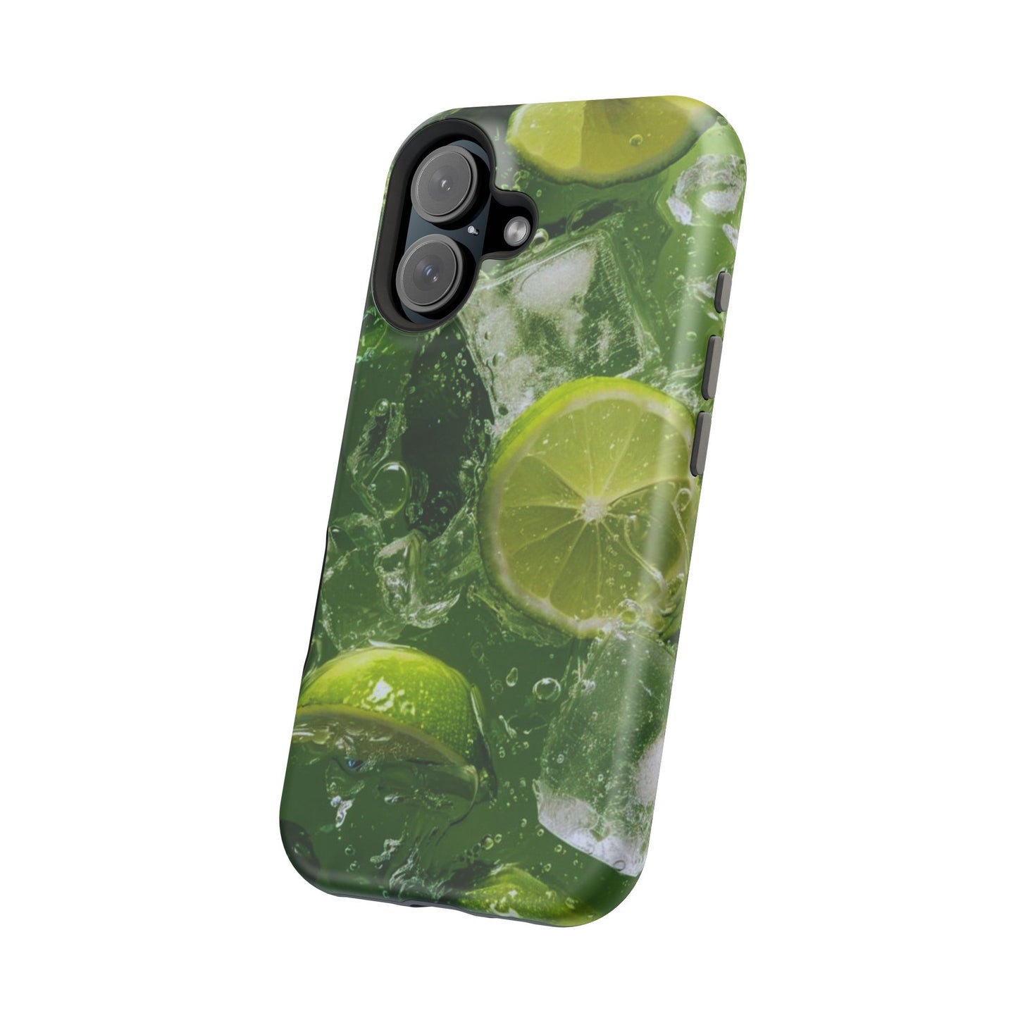 Refreshing Lime Splash MagSafe iPhone Case – Tough Protection, Vivid Dual-Layer Design