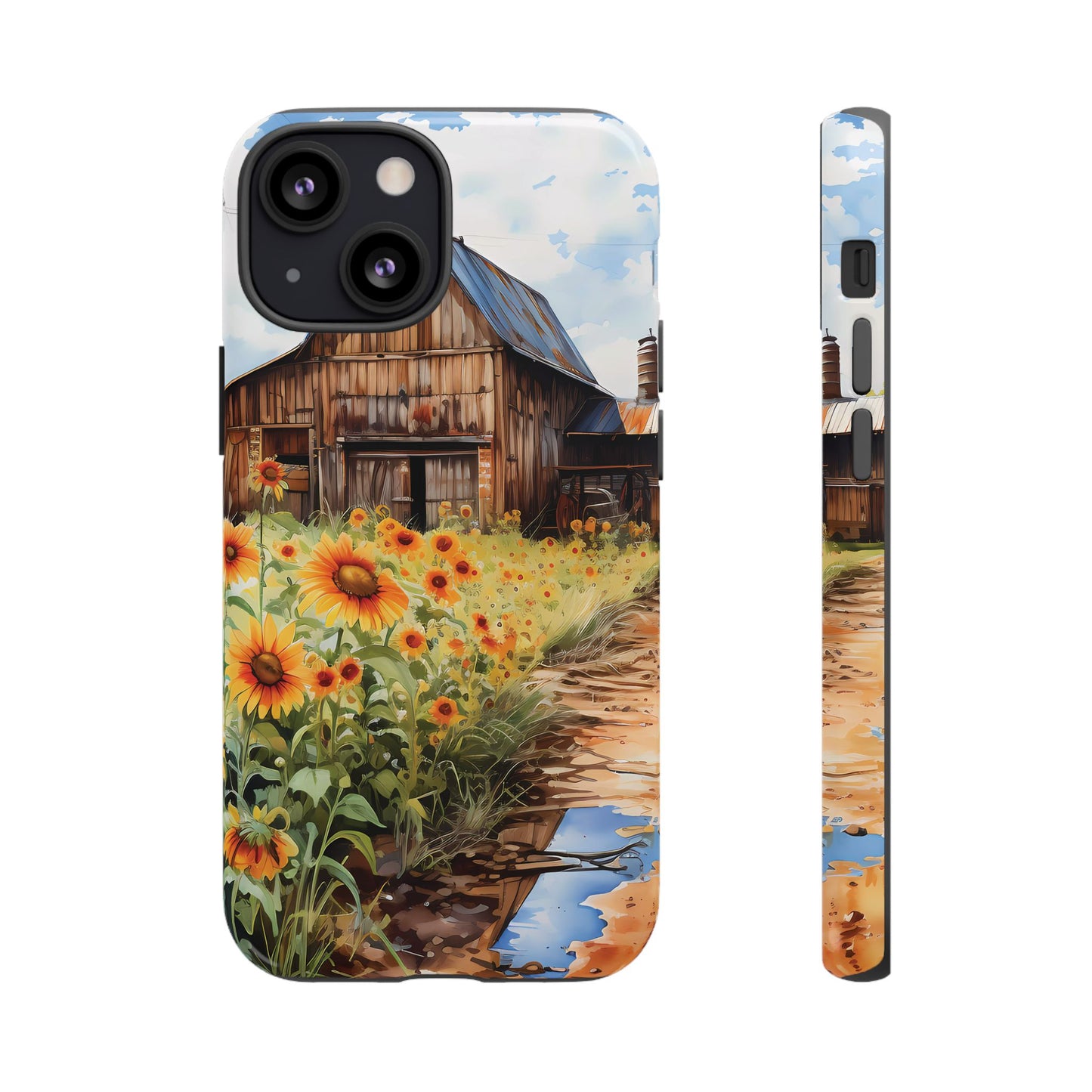 Sunflower iPhone Case  Rustic Farm Style