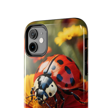 Ladybug on Orange Daisy - iPhone Series Case