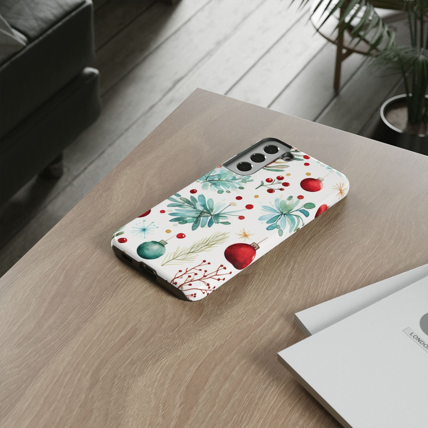 Festive Holiday Ornament Pattern – Samsung Galaxy Case