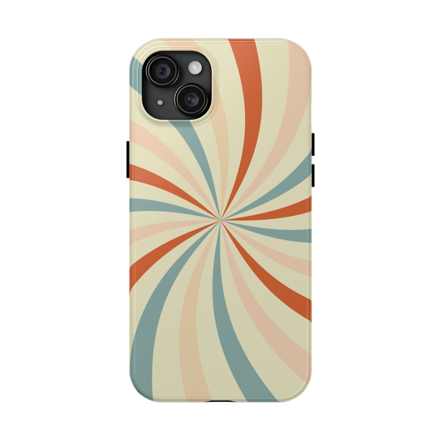 Retro Swirl iPhone Case – Durable, Vintage-Inspired Design with Dual-Layer Protection