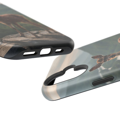 Majestic Fawn Overlooking Mountain Vista MagSafe iPhone Case