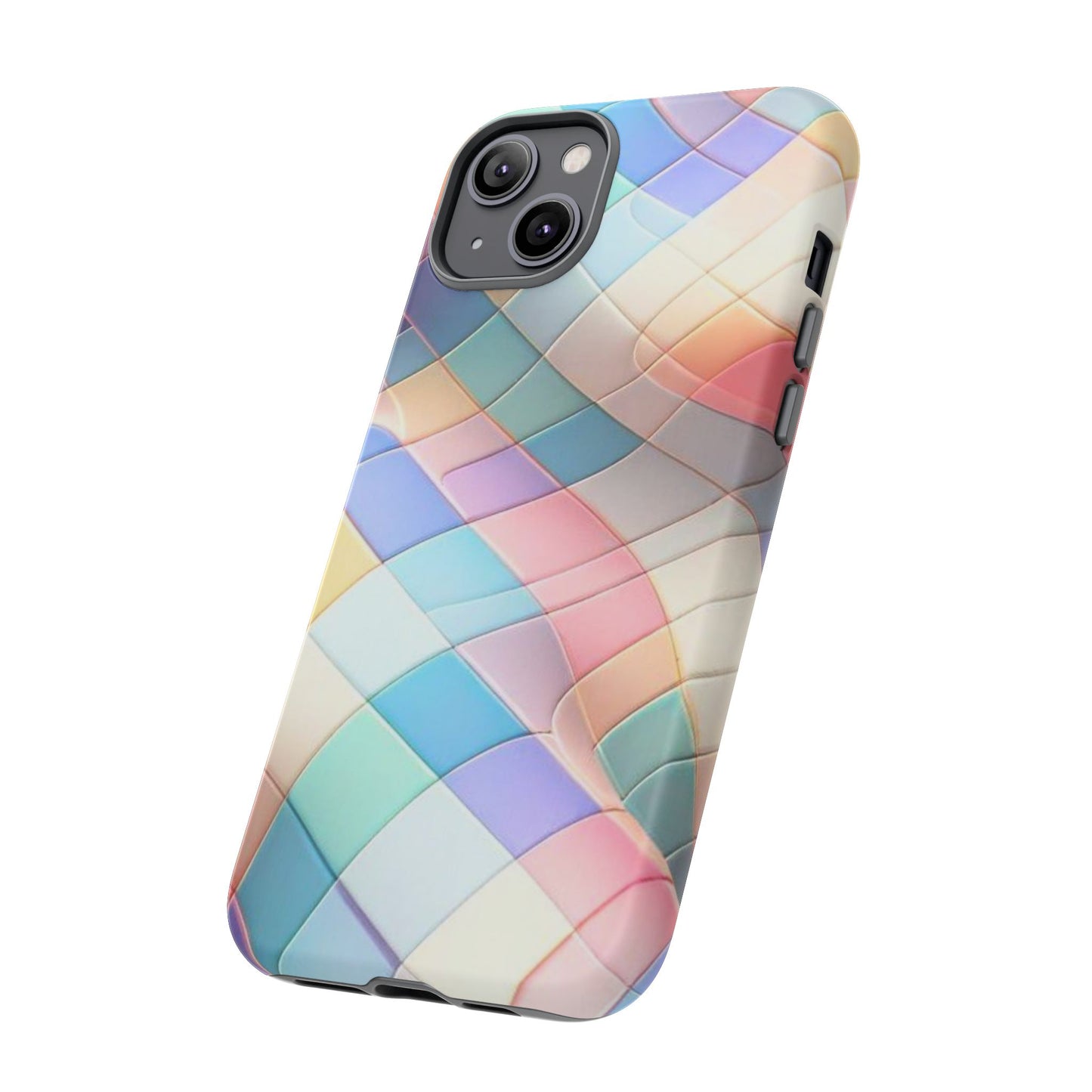 Pastel Prism Plaid iPhone Case