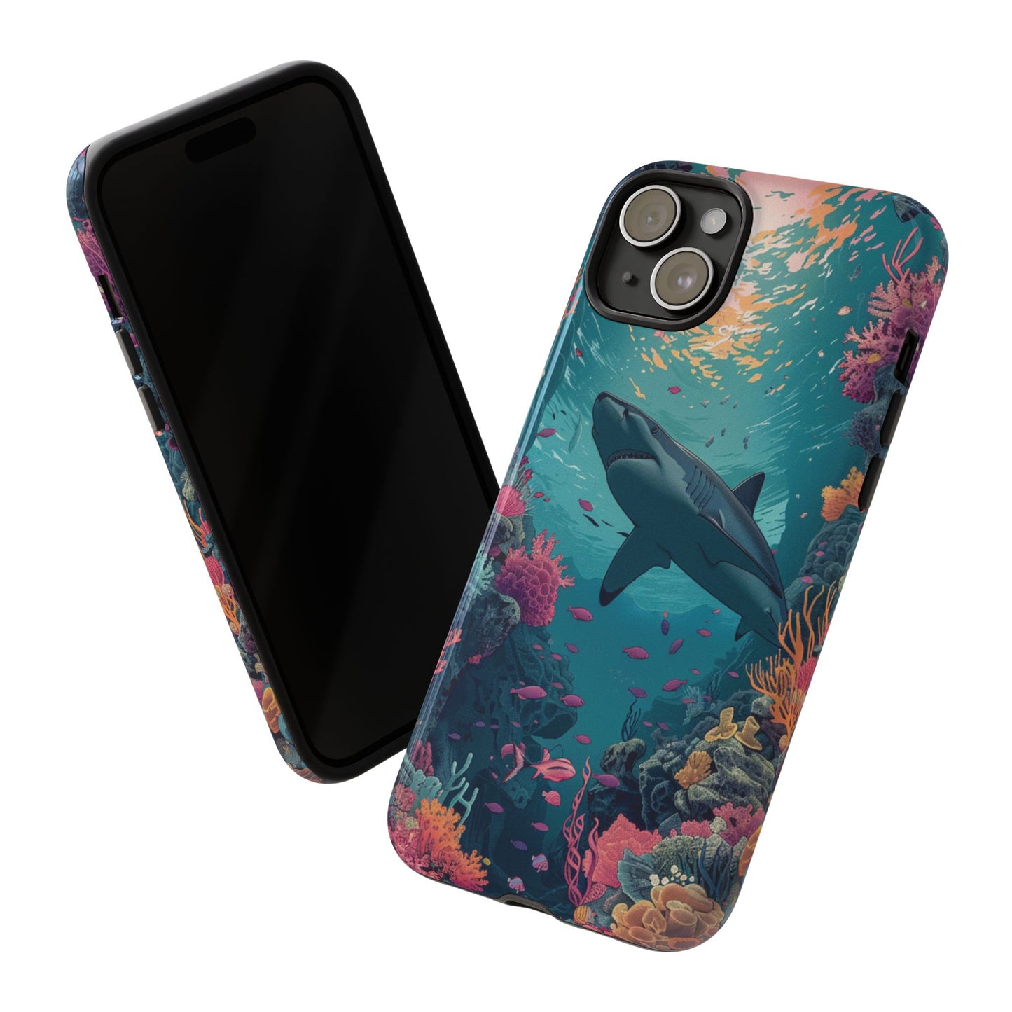 Ocean Shark Coral Reef iPhone Case