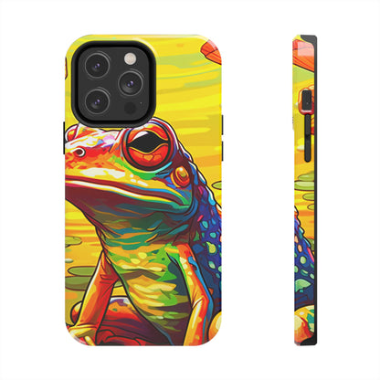 Vibrant Rainbow Frog Design – iPhone Series Case