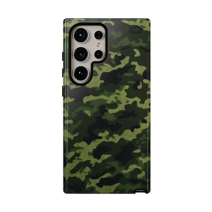 Dark Green Camouflage – Samsung Galaxy Case, Durable and Stylish