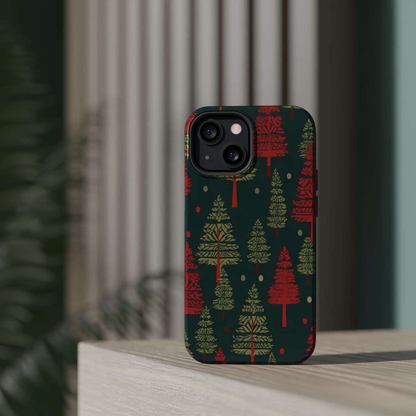 Retro Christmas Trees Pattern -  MagSafe iPhone Series Case