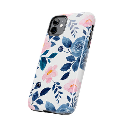 Pastel Garden Charm – iPhone Series Case with Watercolor Flowers