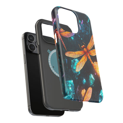 Mystical Dragonflies & Crystals – MagSafe iPhone Series Case