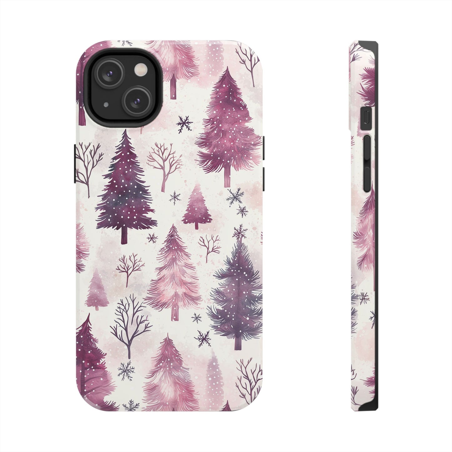 Winter Wonderland Purple Christmas Trees – iPhone Series Case