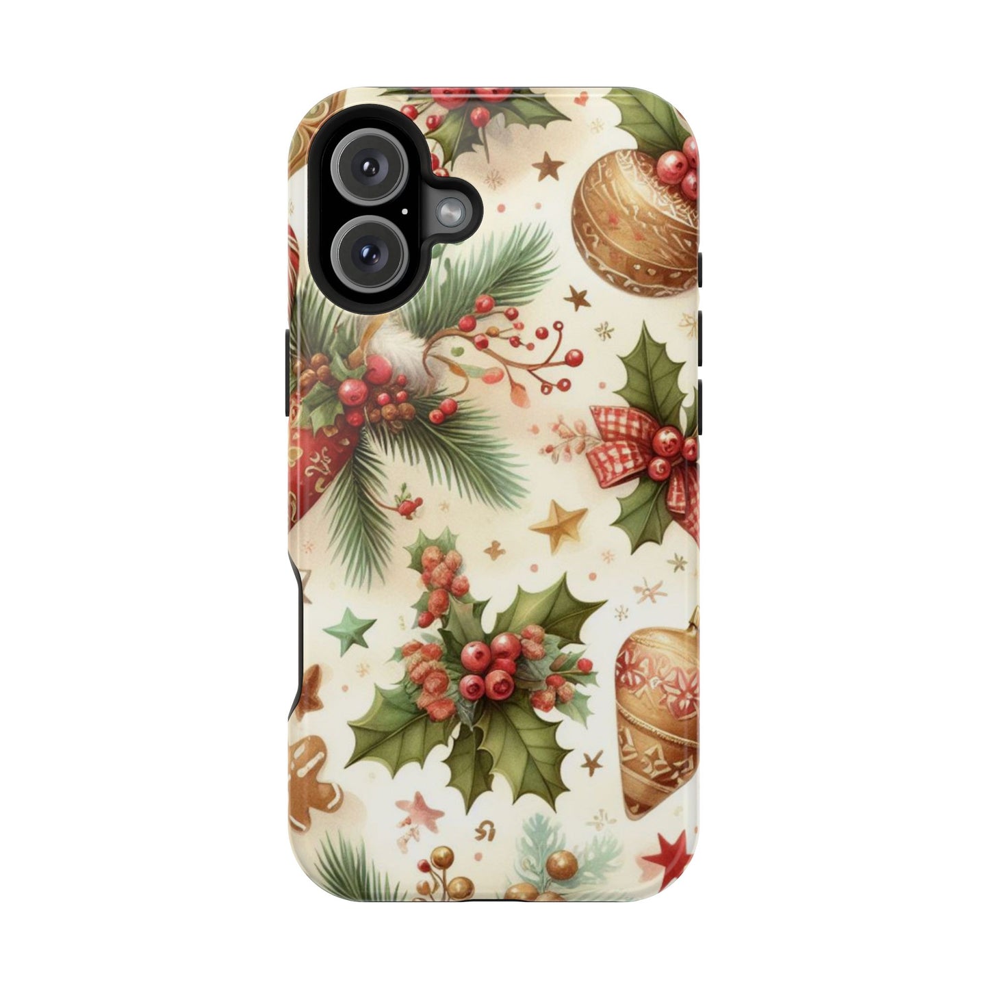 Classic Christmas Stocking & Ornaments Pattern – iPhone Series Case