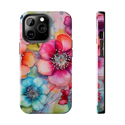 Vibrant Watercolor Floral Garden - iPhone Series Case