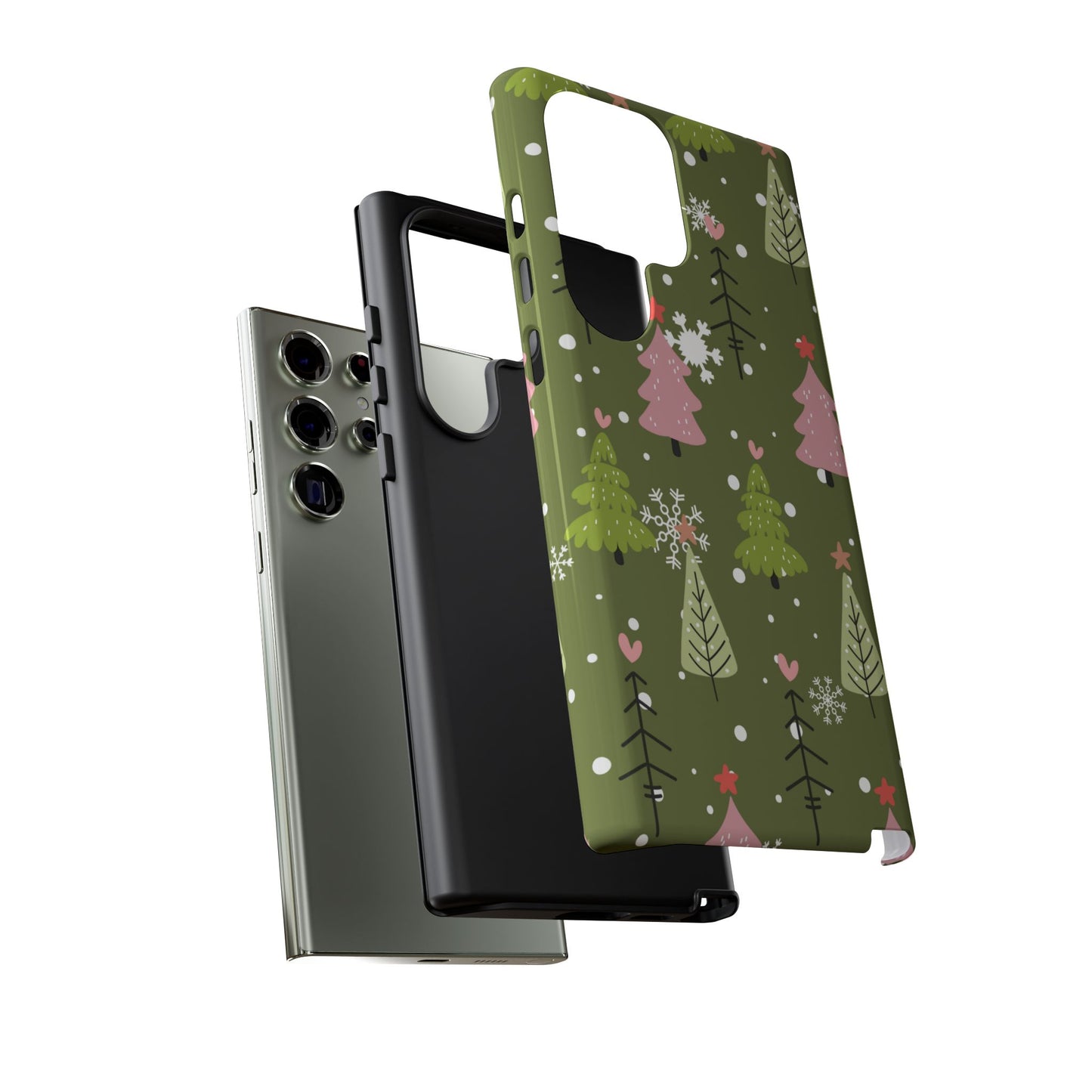 Whimsical Christmas Tree Pattern – Samsung Galaxy Series Case