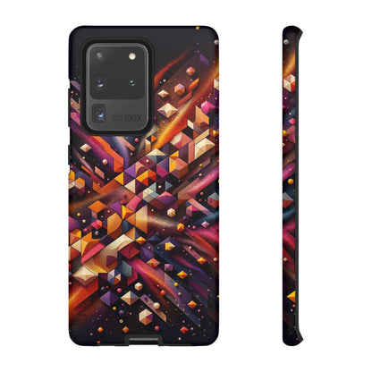 Vibrant Geometric Case | Futuristic Cosmic Art