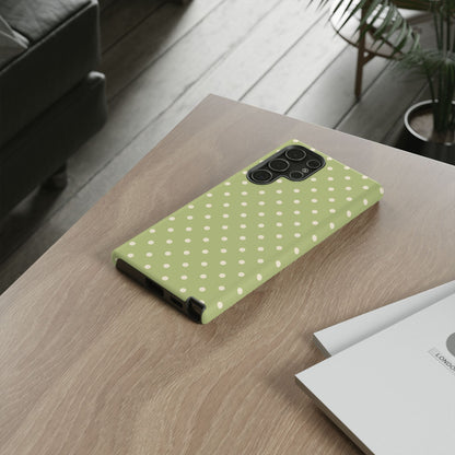 Sage Green Polka Dots – Samsung Galaxy Case