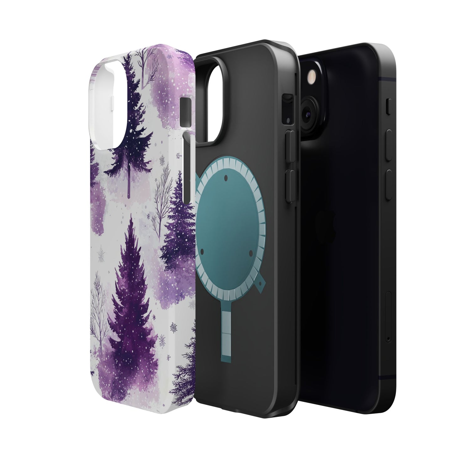 Purple Snowy Forest - MagSafe iPhone Series Case