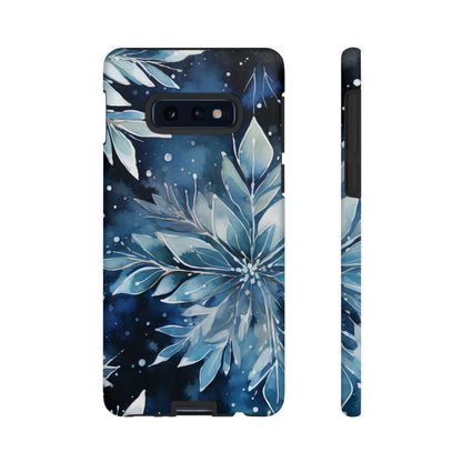 Winter’s Embrace – Blue Snowflake Samsung Galaxy Case