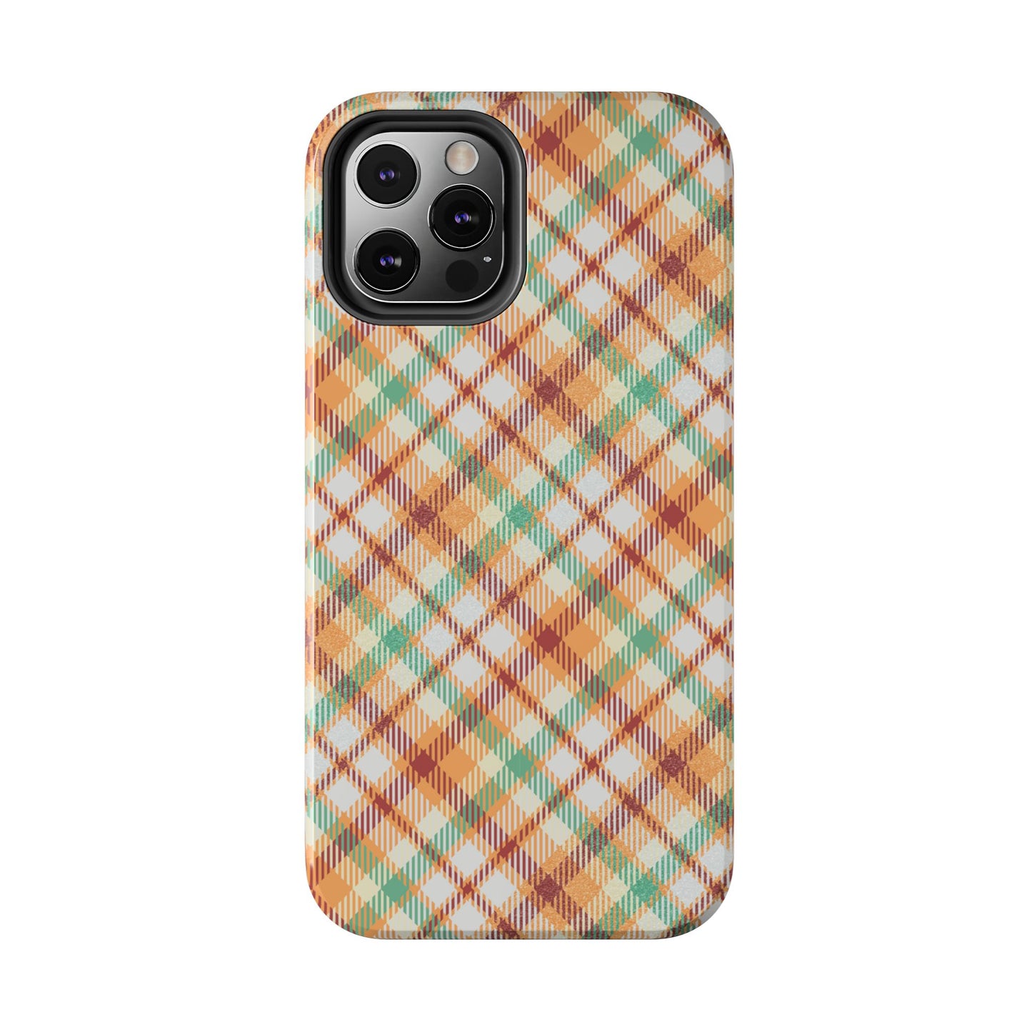 iPhone Case - Autumn Harvest Plaid Design