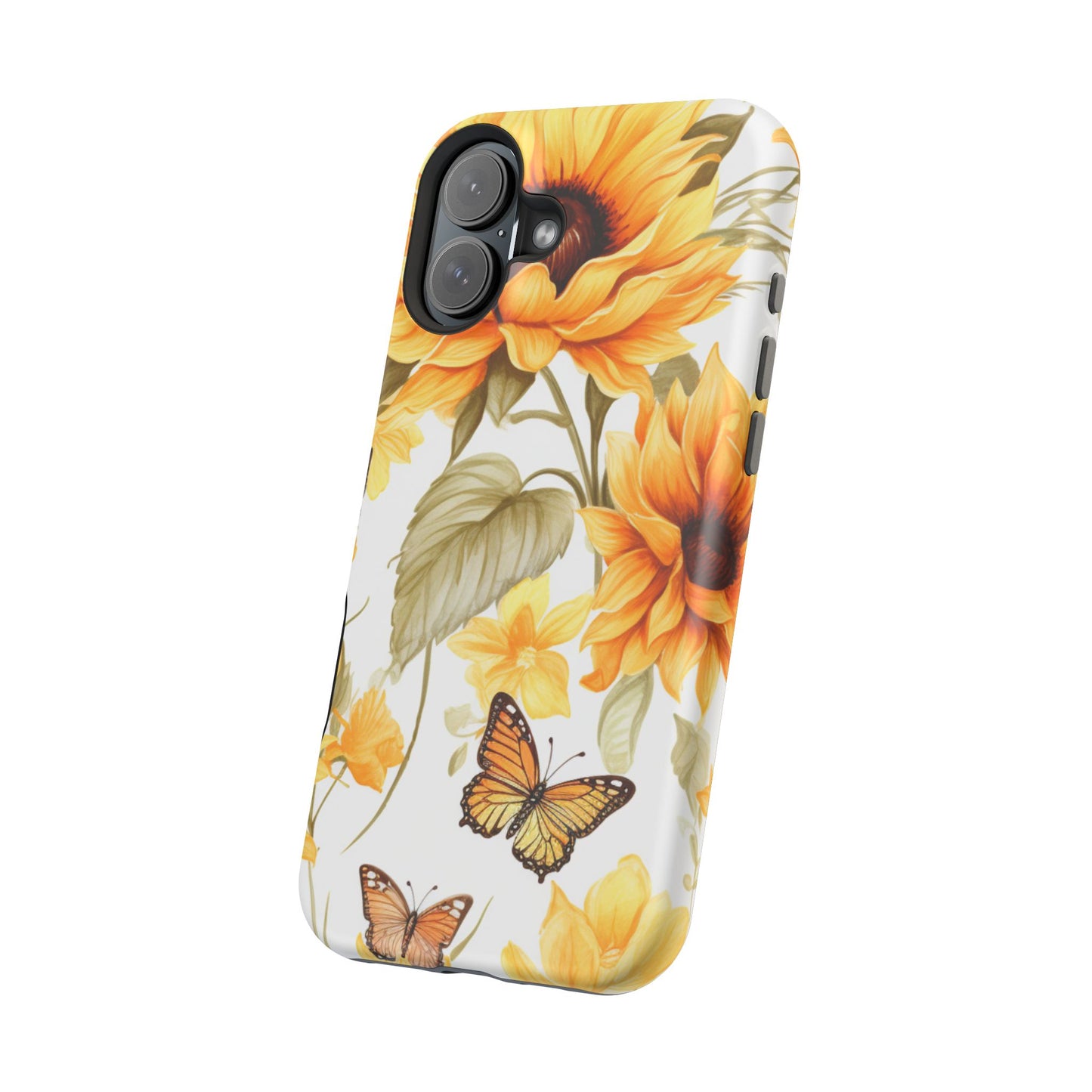 Sunflower & Butterfly Bliss - MagSafe iPhone Series Case
