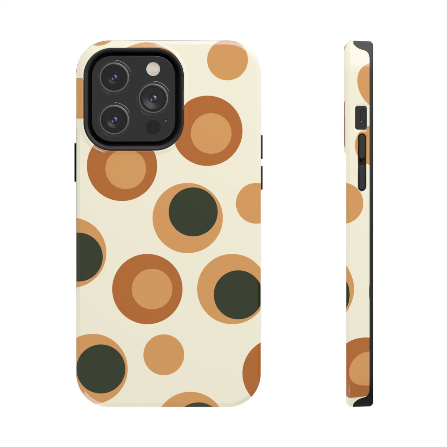 Retro Earthy Circles - iPhone Case