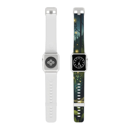 Firefly Midnight Mountain Frenzy Apple Watch Band | Glowing Fireflies in the Forest