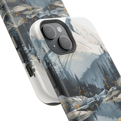 Silver Alpine Wildflower iPhone Case