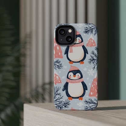 Penguin in Winter Wonderland MagSafe iPhone Case