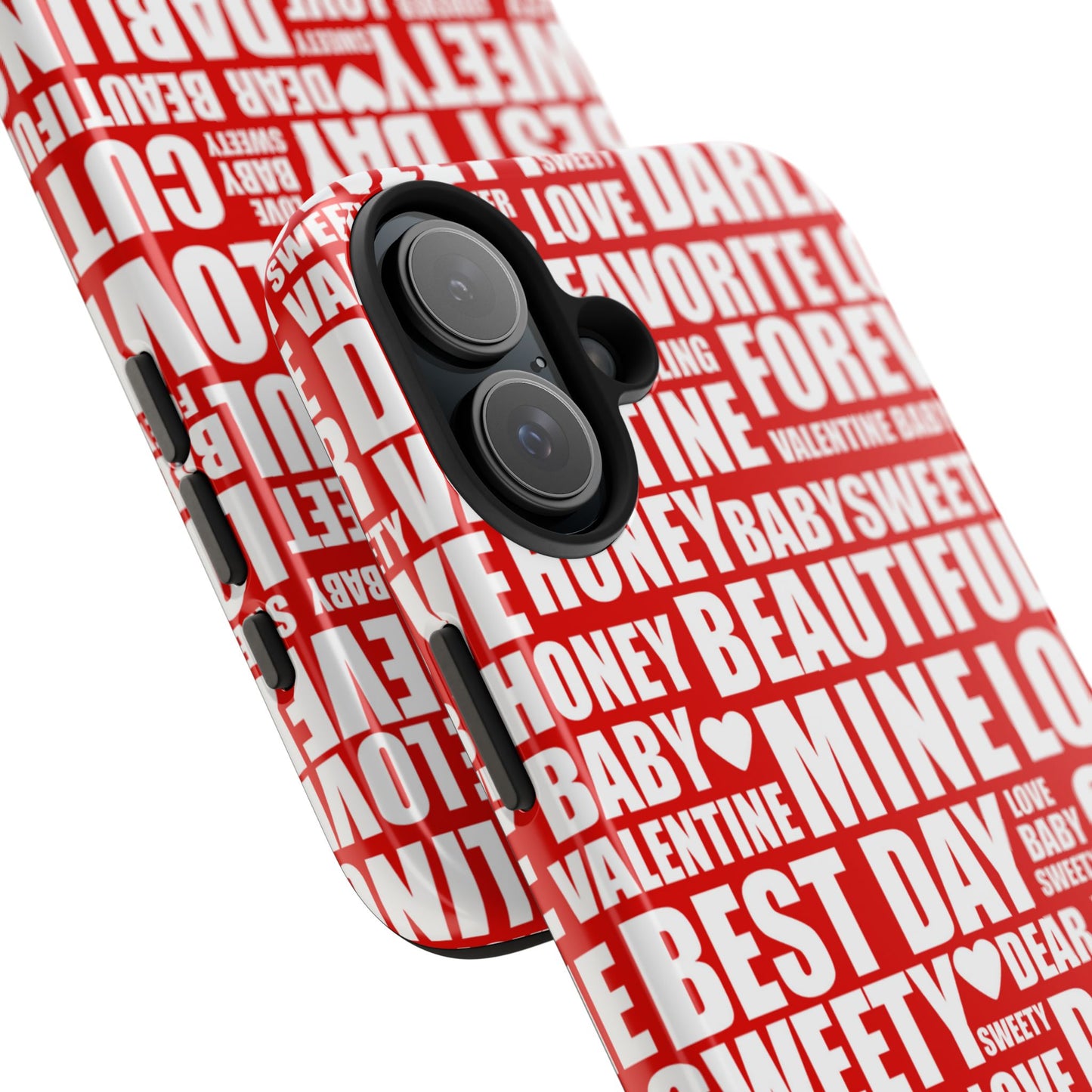 Valentine's Love Typography iPhone Case