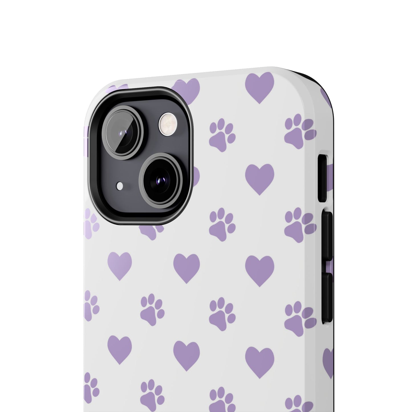 Paw Prints & Hearts – Cute and Durable iPhone Case for Animal Lovers