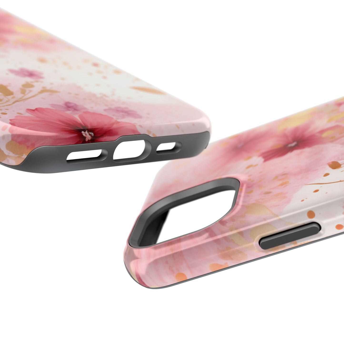 Blush Pink Floral Butterfly - MagSafe iPhone Case