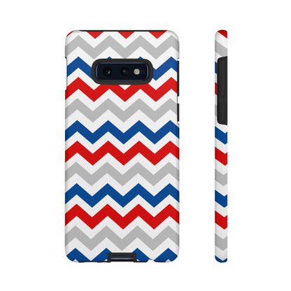 Patriotic Red, White & Blue Chevron – Bold Geometric Samsung Galaxy Case