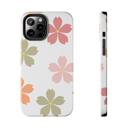 Pastel Sakura Blossom Tough iPhone Case – Durable Design with Soft Matte Finish