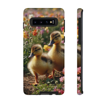 Charming Ducklings in Floral Garden - Samsung Galaxy Case