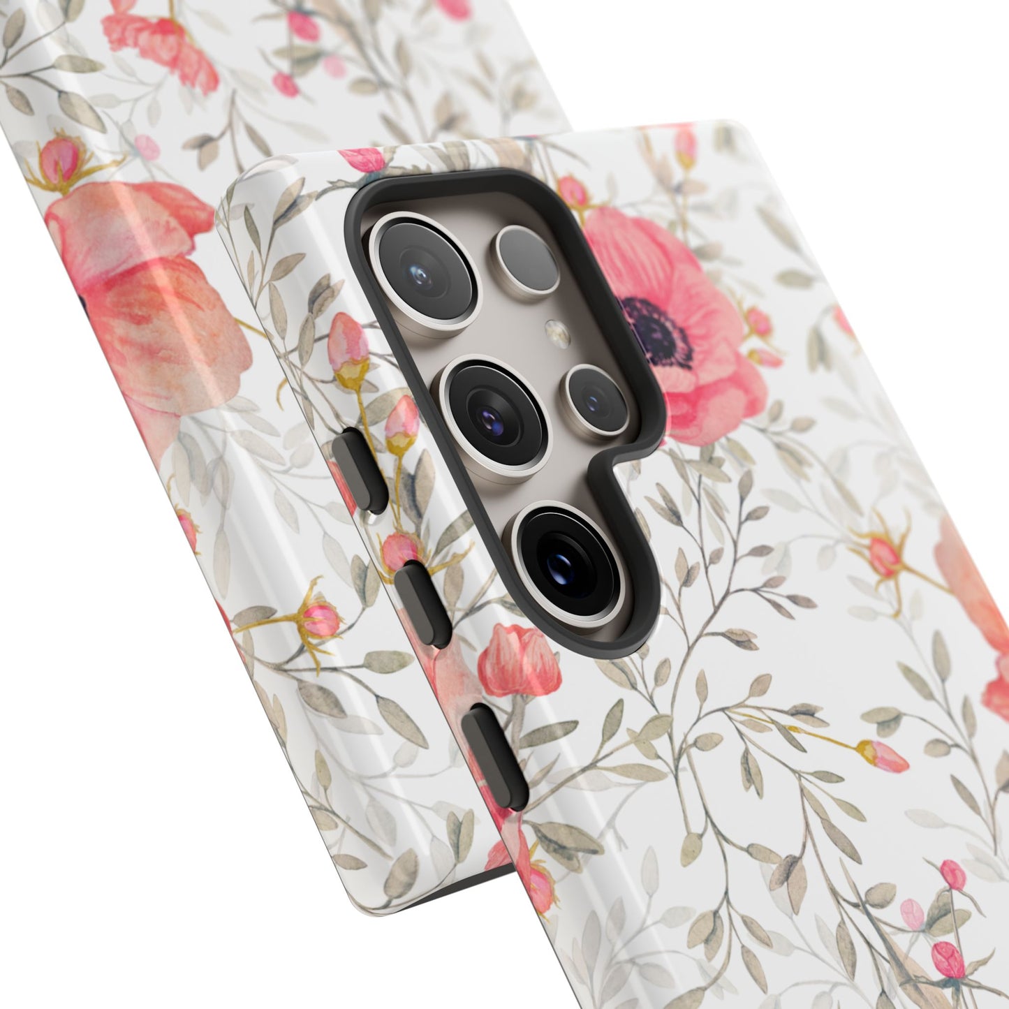 Pink Floral Watercolor Samsung Galaxy Case – Elegant Blossom Design