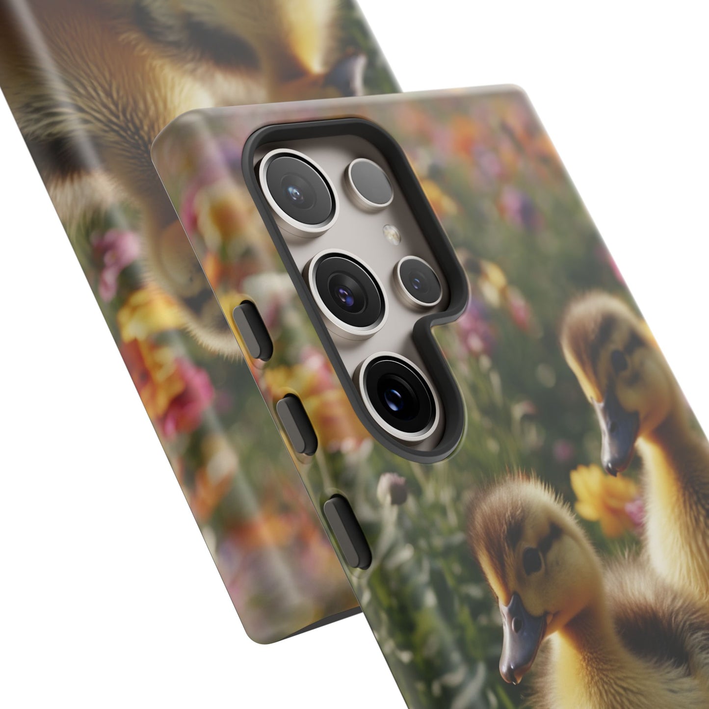 Charming Ducklings in Floral Garden - Samsung Galaxy Case