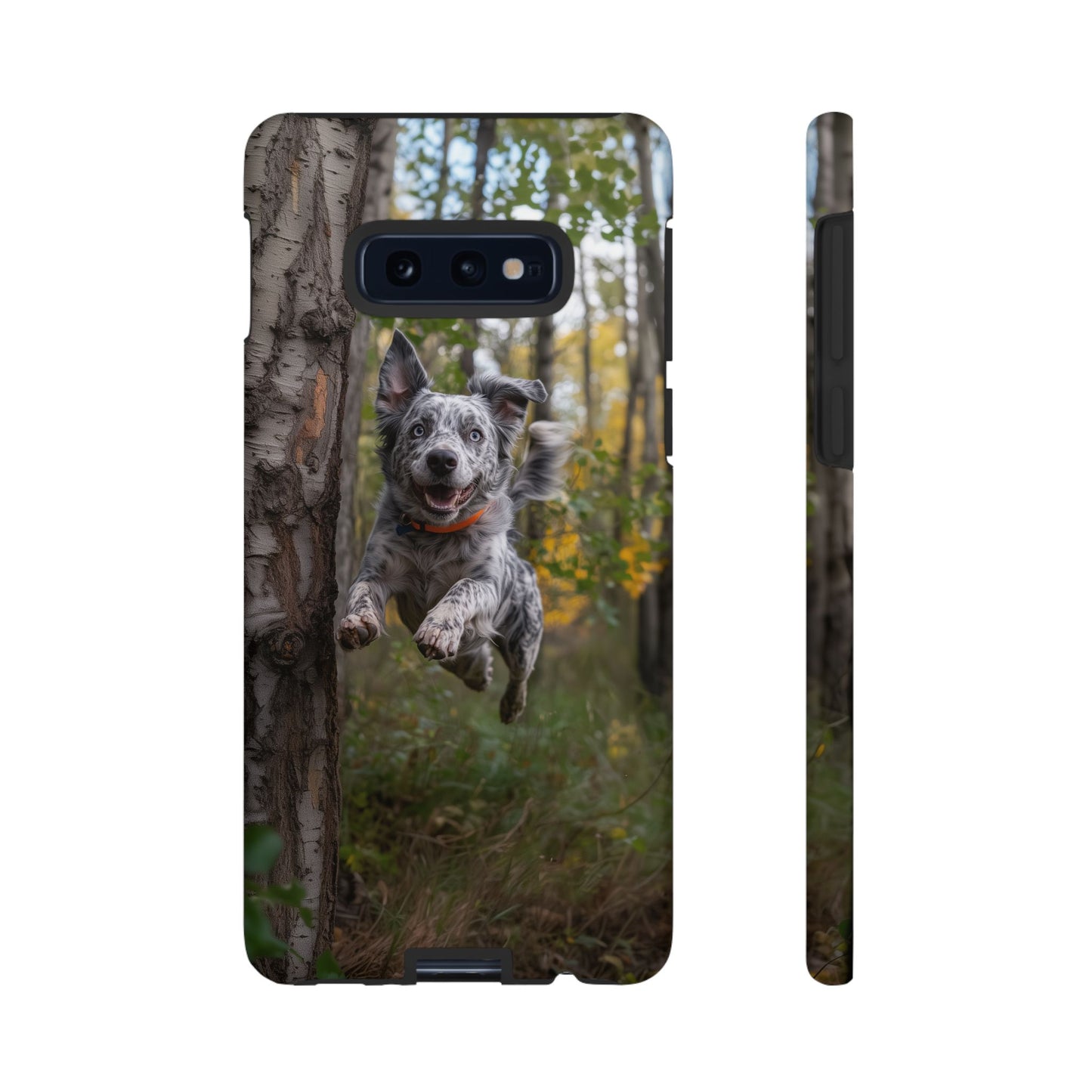 Happy Forest Dog Samsung Galaxy Case – Nature-Inspired Protective Cover