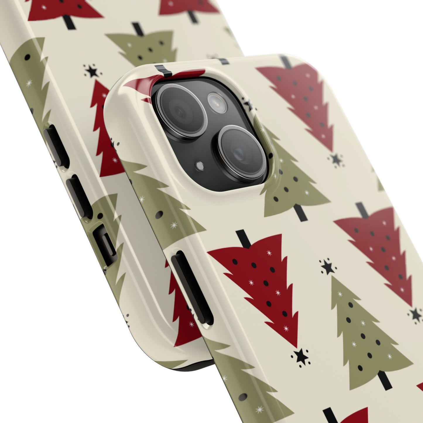 Retro Christmas Trees Pattern - iPhone Series Case