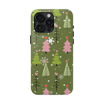 Whimsical Christmas Tree Pattern – iPhone Series Case