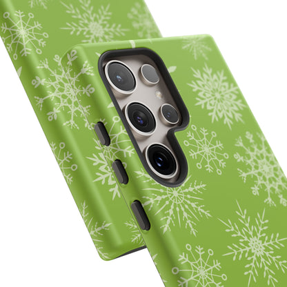 Green Snowflake Pattern – Samsung Galaxy Series Case